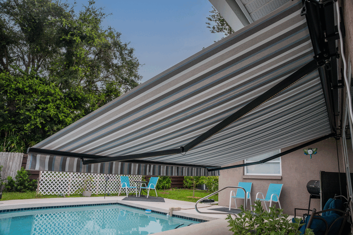 LED Pool Awning